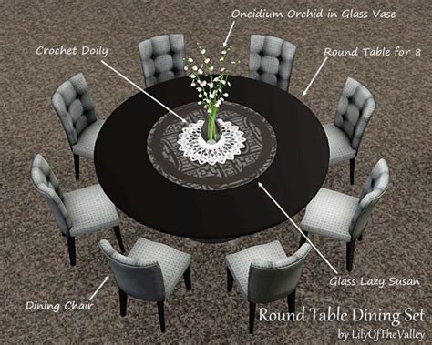 Lilyofthevalleys Round Table Dining Set Dining Table Setting Big