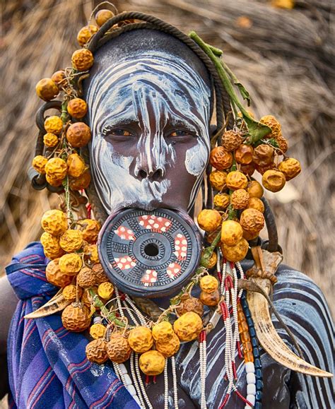 Mursi Woman Mursi Tribe Steven Russell Flickr