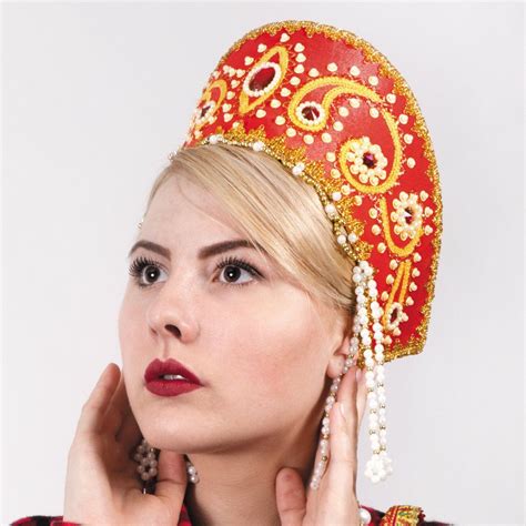 The Kokoshnik Headdress Is A Festive Headdress For Women An