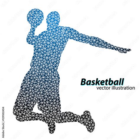 Vettoriale Stock Basketball Player Of The Triangles Adobe Stock