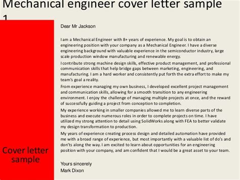 As a mechanical engineer with over nine years of industry experience, my diverse background includes valuable expertise in renewable energy. Mechanical engineer cover letter