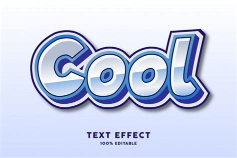 Cool Ice Sticker Text Effect Text Effects Text Stickers