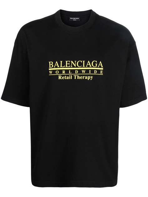 Balenciaga Retail Therapy Logo Print T Shirt Farfetch