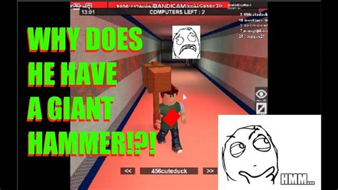 Now translated to french, german, korean. Why does this guy have a GIANT HAMMER!?!?!? (ROBLOX Flee ...
