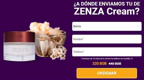 Zenza Cream 1 Bolivia Antienvejecimiento Opiniones Usar