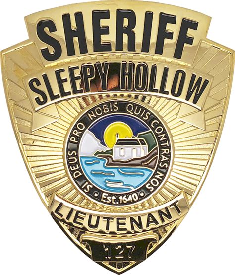 SLEEPY HOLLLOW SHERIFF LIEUTENANT SHIELD BADGE | Chicago ...