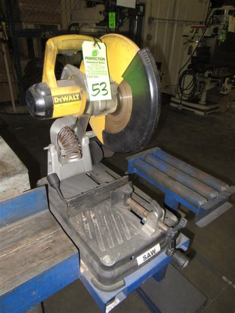 Dewalt Dw872 Multi Cutter 14 Chop Saw Bolted To Steel Table Price