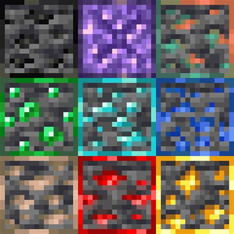 K3wls Ore Outline For Bedrock Edition Minecraft Texture Pack