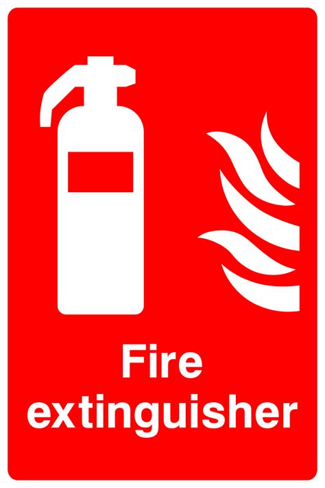 Fire Extinguisher Sign Big Printing