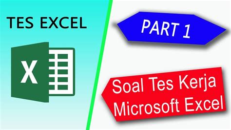 Check spelling or type a new query. Soal Tes Kerja Microsoft Excel | PART 1 - YouTube
