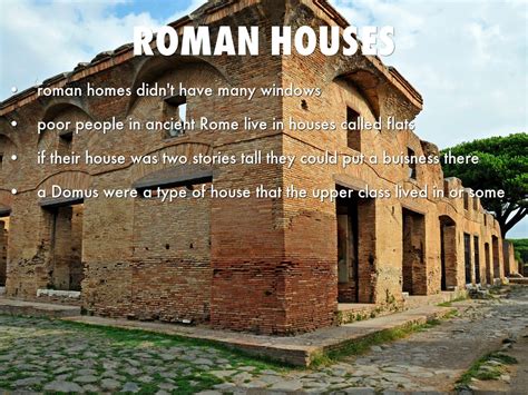 What Kind Of Houses Did Ancient Romans Live In House Poster