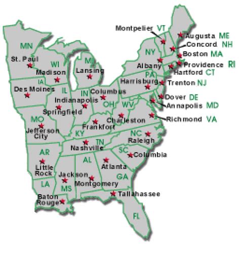 Eastern Us Map With Cities Images And Photos Finder