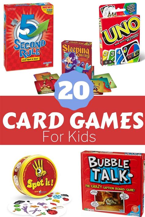 20 Best Card Games For Kids Card Games For Kids Fun Card Games Card