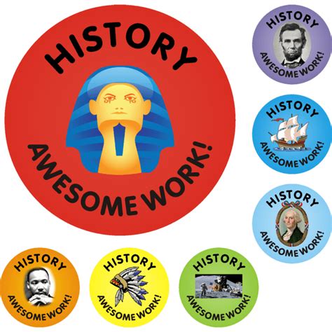 Awesome Work Reward Stickers History Praise