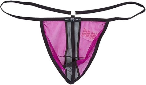 gregg homme temptation see through italian mesh g string 152114 l magenta amazon ca