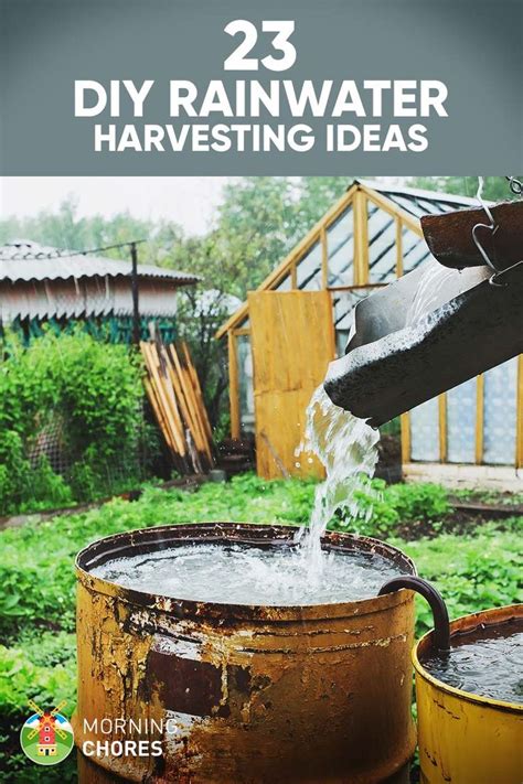 23 awesome diy rainwater harvesting systems you can build at home rainwater harvesting rain