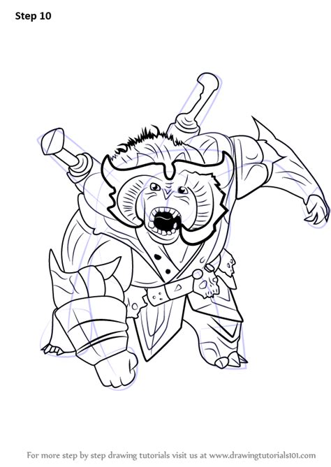 Step by Step How to Draw Bular from Trollhunters : DrawingTutorials101.com