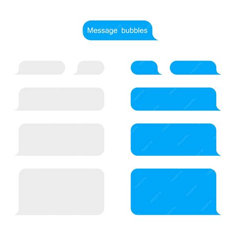 Premium Vector Message Bubbles Design Template For Messenger Chat Or Website Modern Vector