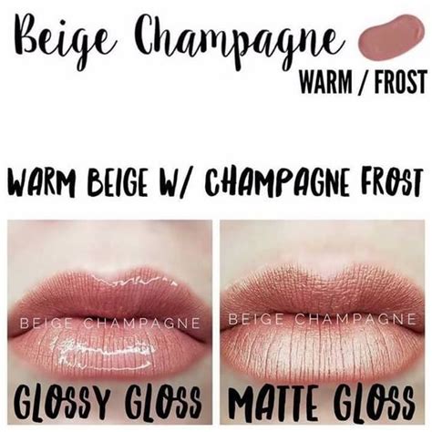 Pin By Lois Saraceni On The Gloss Difference Beige Champagne Lipsense