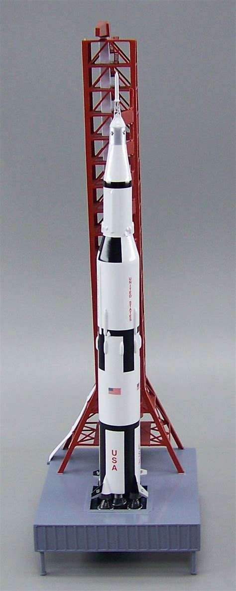 NASA Apollo Saturn V Rocket On Tower Launch Pad 1 200 Scale