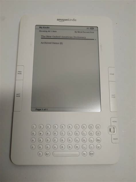 Amazon Kindle 2nd Generation 2gb Wi Fi 3g Atandt 6in White For
