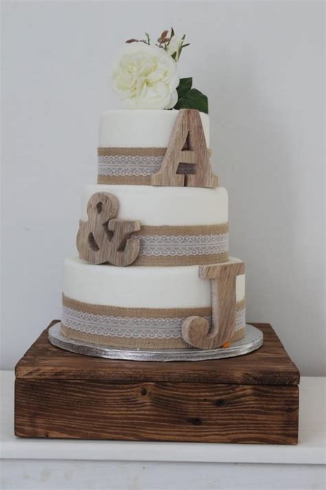 Rustic Wedding Cake Toppers Personalised Cake Toppers