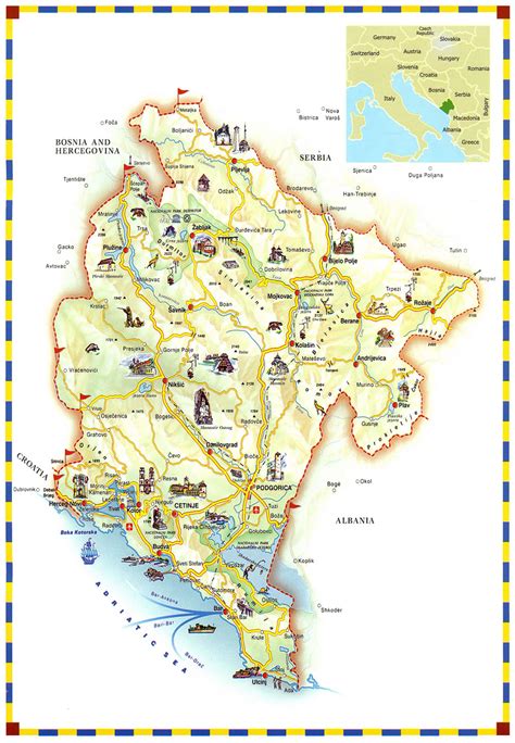 Material que incluye todos los cursos: Mapas de Montenegro - Guía de Turismo de Montenegro