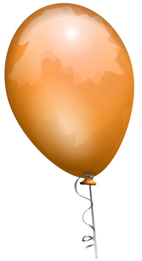 Clipart Orange Balloon