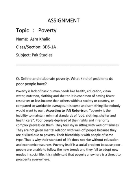 Poverty Pdf Poverty Poverty And Homelessness