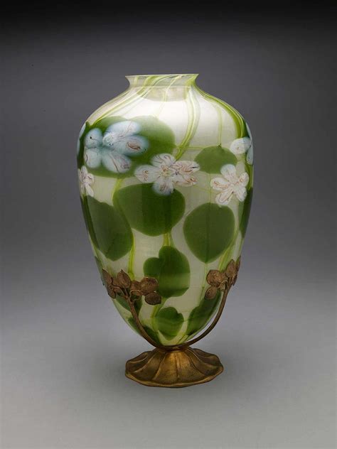 Louis Comfort Tiffany Vase Water Lily Millefiorereasures From The