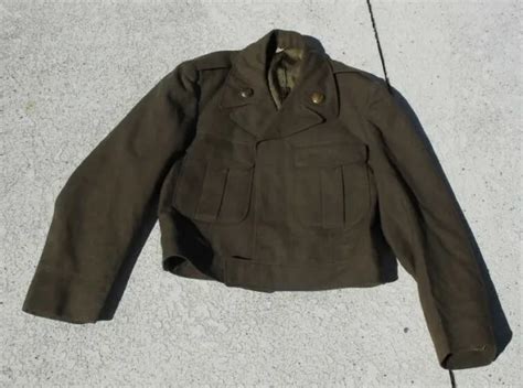Post Ww2 1951 Us Army Wool Ike Military Field Jacket Sz 36 S Phoenix