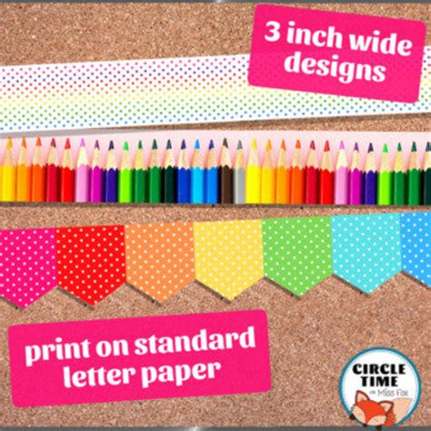Printable Bulletin Board Borders