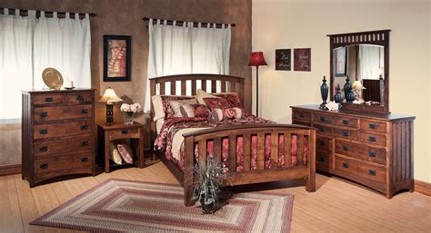 Mission knotty alder bedroom suite. Amish Schwartz Mission Bedroom Set - Brandenberry Amish ...