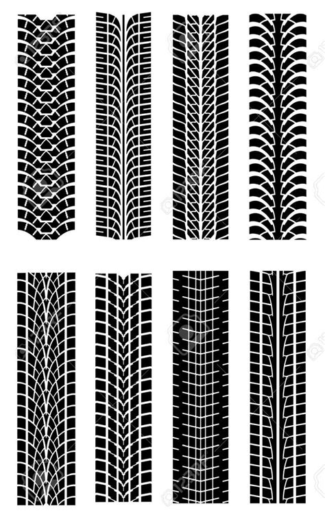 7248505 Set Of Tire Shapes Isolated On White For Design