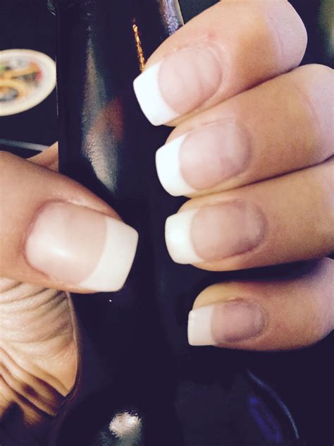 Matte White Tip French Manicure Gel Nails Gel French Manicure French