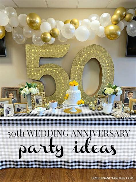 50th Wedding Anniversary Decoration Ideas Jenniemarieweddings