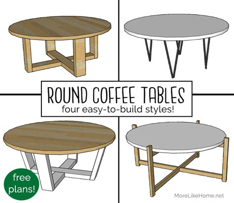 This is as about as beginner as it gets for an advanced looking turn out, folks. More Like Home: Round Coffee Tables: 4 Easy-to-Build ...