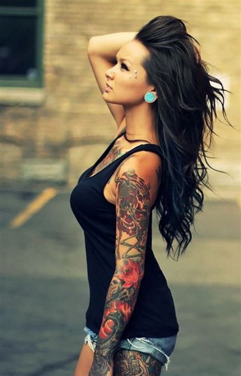 Women With Sleeve Tattoos