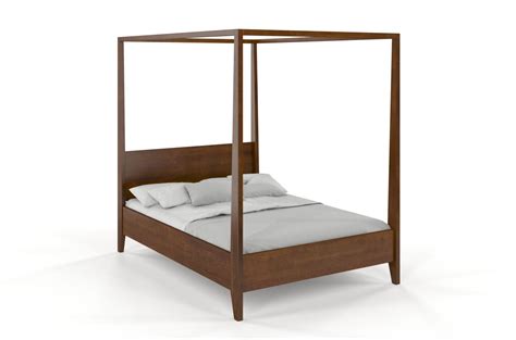 Łóżko drewniane sosnowe z baldachimem Visby CANOPY 180x200 cm kolor