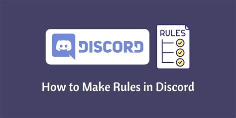 How To Make Rules In Discord On Pciosandroid Fonezie