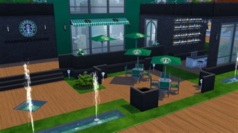 Starbucks Cafe By Isandor At Mod The Sims Sims 4 Updates