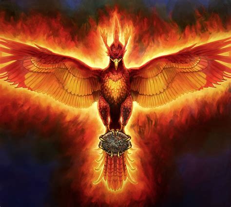 Egyptian Immortal Phoenix Soul Of Ra Bird Of The Sun And Fire Izidas