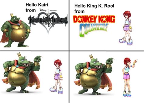 Series for the first time. Kairi and King K. Rool : KingdomHearts