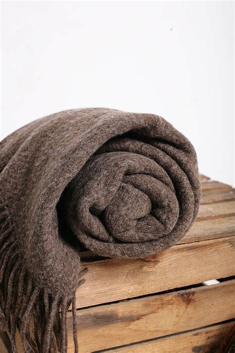 Brown Throw Blanket Brown Wool Blanket Brown Soft Blanket