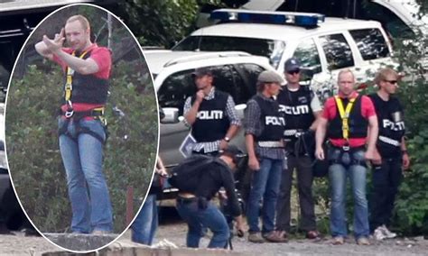 norway shooting police take anders breivik to utoya island where he killed 69 daily mail online