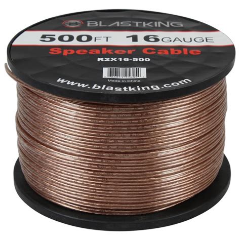 16 Awg 2 Conductor Speaker Cable 500 Ft R2x16 500 Blastking