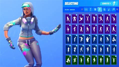 Teknique Skin Showcase With All Fortnite Dances And Emotes Youtube