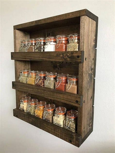 Furnitureshippingrates Wooden Spice Rack Spice Rack Rustic Wood