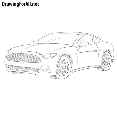 How To Draw A Mustang Step By Step Draw Easy