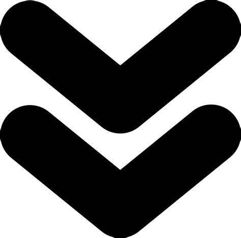 Download Double Down Arrows Svg Png Icon Free Download (#71957) - OnlineWebFonts.COM